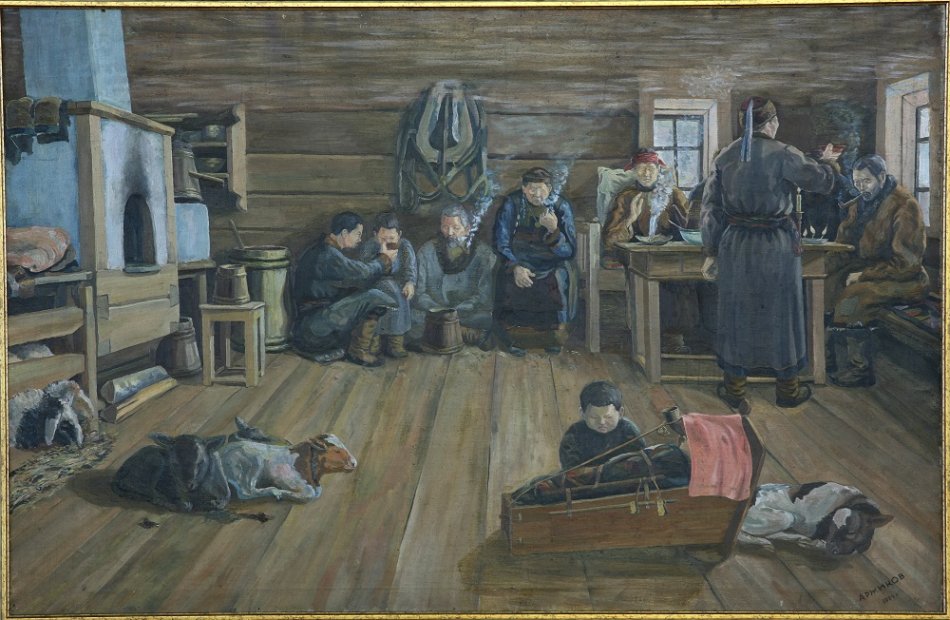 Иван Аржиков и его картина "Шаман"